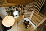 Book Lined Stairs to Loft in Waterville Valley Private Home